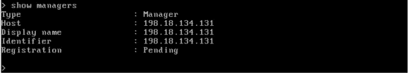 verify managers Verify Register FTD to FMC