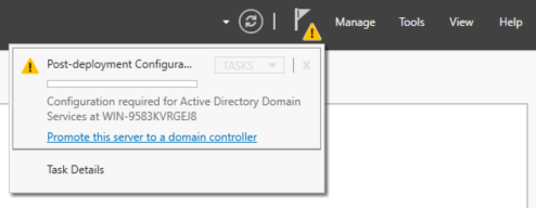 Promote to become Domain Controller Promote to become Domain Controller