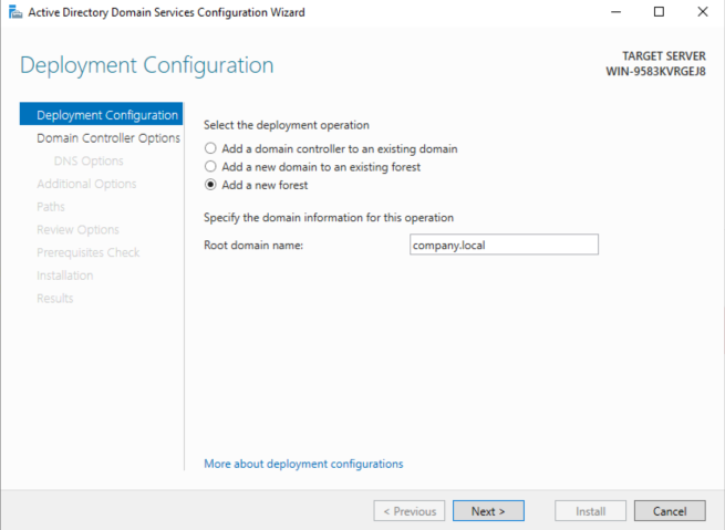 Deployment Configuration Deployment Configuration