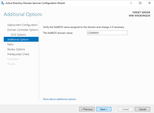 Additional Options Additional Options