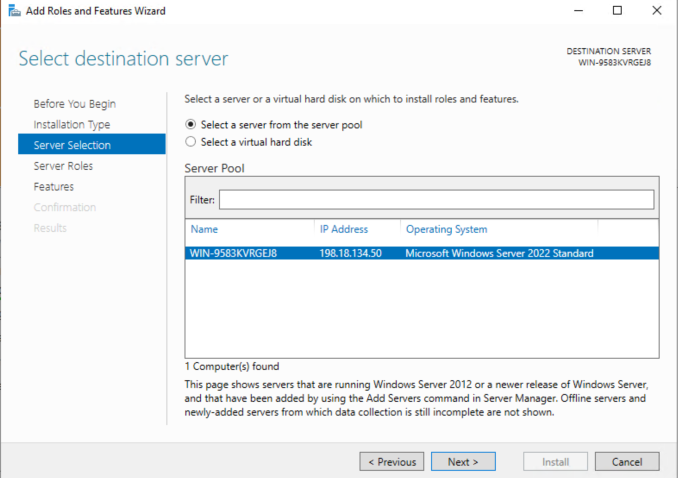 Server Selection Server Selection