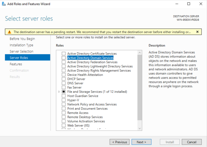 Server Roles Server Roles
